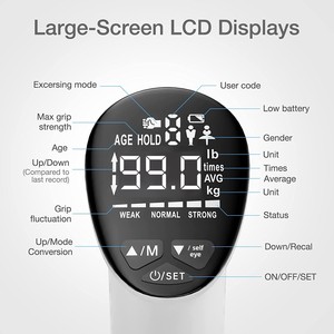<span class=keywords><strong>Appareil</strong></span> d'exercice électronique rechargeable pour <span class=keywords><strong>la</strong></span> <span class=keywords><strong>force</strong></span> de préhension des doigts avec affichage LED et fonctions intelligentes - Product Image 3