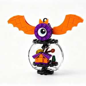 Set <span class=keywords><strong>de</strong></span> Adornos <span class=keywords><strong>de</strong></span> Bloques <span class=keywords><strong>de</strong></span> Construcción <span class=keywords><strong>de</strong></span> Halloween, 5 Piezas: Calabaza, Bruja, Araña, Casa Encantada, Adorno <span class=keywords><strong>de</strong></span> Ladrillo DIY, Decoración Colgante para Festividades, Regalo - Product Image 4