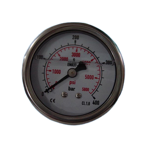 63mm 400 Bar 5800psi Hydrauliköl-Manometer mit rückseitigem Typ - Product Image 1