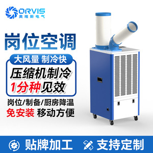 Refroidisseur d'air portable Sanbo 1150W 3000W, refroidisseur industriel pour atelier avec tuyau pour usage en usine et au bureau - Product Image 4