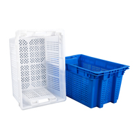 Caisse en plastique empilable et emboîtable de haute qualité, résistante et peu encombrante, pour fruits et légumes, taille 600*400*310 mm