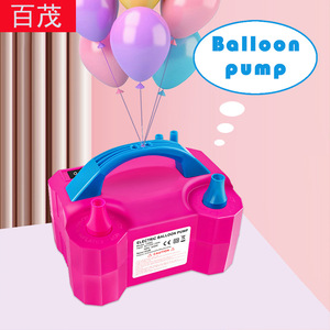 Bomba Eléctrica para Globos de Doble Orificio, Rosada, de ABS, Inflado Automático para Cumpleaños y Bodas - Product Image 5