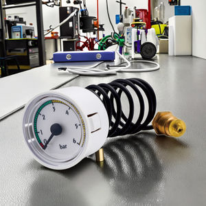Chinese leveranciers bieden miniatuur capillair manometers aan met een 1,5 inch wijzerplaat, 0-6 bar bereik, kunststof behuizing en koperlegering aansluiting. - Product Image 4