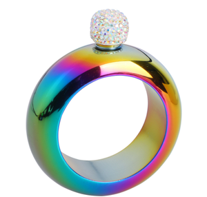 Phễu Kim Cương Đầy Màu Sắc Rượu Bangle Flask Rượu Rượu Quyến Rũ Vòng Đeo Tay Bangle Mini <span class=keywords><strong>Hip</strong></span> Flask Cho Whiskey - Product Image 6