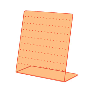 カスタム環境にやさしいポリッシュL字型アクリルジュエリー & 収納ディスプレイスタンドイヤリング装飾用展示プロモーション - Product Image 3