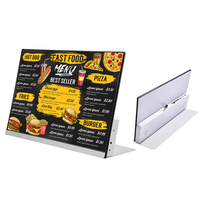 Écran d'affichage numérique de signalisation publicitaire, écran LCD de 23,8 pouces en forme de L, pour les menus des cafés et restaurants de restauration rapide, images et vidéos