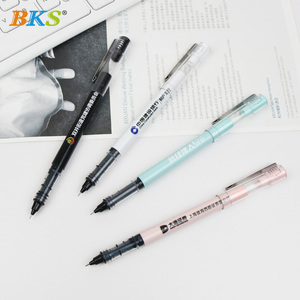 Aanpasbare Blauw Rood Zwart 3 Kleuren Uv Afdrukken Schattige Handtekening Gel Pen Business Office School Gebruik 0.5Mm Plastic Promotiepen - Product Image 5