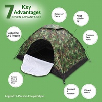 Tente de camping pliable multicouche pour quatre saisons, idéale pour l'alpinisme et les voyages en extérieur, abri camouflage pour plusieurs personnes