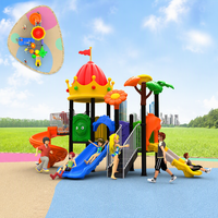 Terrain de jeu pour enfants de 5 à 10 ans, petit modèle, équipement de jeu extérieur en plastique pour enfants, prix de gros