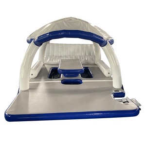 Station gonflable flottante d'été pour fête sur l'eau, plate-forme <span class=keywords><strong>de</strong></span> île <span class=keywords><strong>avec</strong></span> tente <span class=keywords><strong>de</strong></span> <span class=keywords><strong>location</strong></span> - Product Image 2