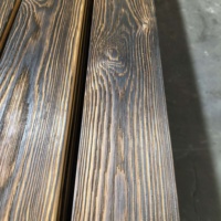 Panneaux muraux extérieurs décoratifs traditionnels en bois carbonisé, directement de l'usine, pour la décoration d'hôtels