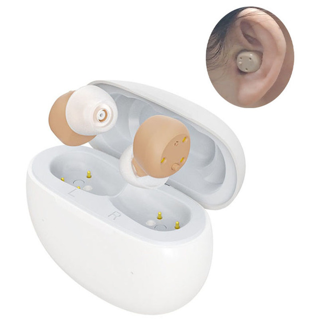 Free Sample Mini Rechargeable ITC Digital Hearing Aids OTC Sound Amplifier High Quality for Seniors