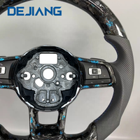 Volant sport en cuir et fibre de carbone modifié sur mesure pour Volkswagen Golf Upgrade 6 7 MK4 MK5 MK6 MK7 MK8 GTI R-Line