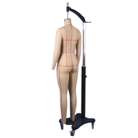 Maniquí de Costura Junmei Talla Europea 34, de Fibra de Vidrio, sin Cabeza, con Pose de Pie, para Diseño de Patrones de Costura