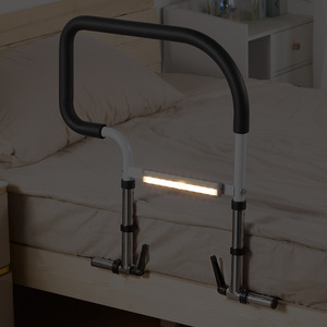 KS Bedside Get Up Device For Seniors 50Cm Height Adjustable Foldable Bed Rail With <b>Sensor</b> <b>Light</b> Safety Aid - Product Image 3