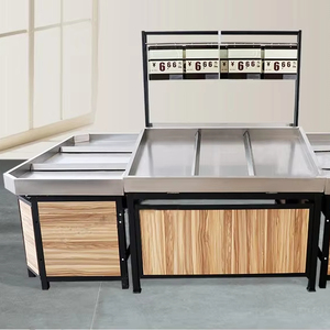 Estantes de exhibición de un solo lado de acero laminado en frío a precio de fábrica, <span class=keywords><strong>muebles</strong></span> de farmacia, estantes de supermercado con cajones - Product Image 1