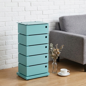 Cassettiera <span class=keywords><strong>a</strong></span> cinque cassetti in stile nordico 360 °   Organizzatore Girevole per Snack e Oggetti Vari da Comodino - Product Image 1