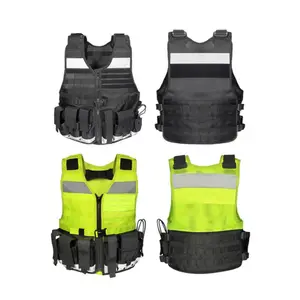 Night Reflective Tactical Vest Camouflage Vest Outdoor Multi-function Breathable Training Vest Stab-proof