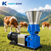 Nouvelle conception, machine à granulés d'aliments pour animaux, portable, facile à utiliser, pour usage domestique, pour la volaille et les lapins, moteur électrique, corps métallique compact.