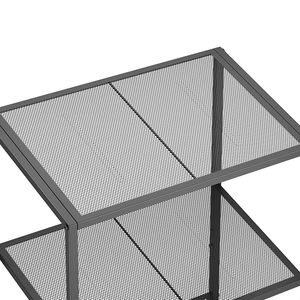 מפעל סיטונאי 4 מדפים מתכווננים להציג מדף אחסון מתכת מדף אחסון למטבח ולסלון סלון - Product Image 3