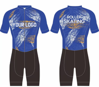 Ensemble de maillots de course à pied pour patinage de vitesse par compression, triathlon, cyclisme, sport, combinaison de maillots de saut à roulettes