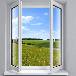 Fenêtre en aluminium oscillo-battante à ouverture vers l'intérieur, excellente étanchéité, quincaillerie <span class=keywords><strong>de</strong></span> sécurité pour villa - Product Image 1