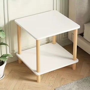 Modern 2-Level Nightstand com armazenamento Rack Small Space Farmhouse End <span class=keywords><strong>Table</strong></span> para quarto ou entrada da sala - Product Image 4