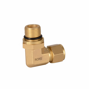 Connecteur coudé en laiton ROKE 2-38 mm pour tubes conformes à la norme britannique - Product Image 1