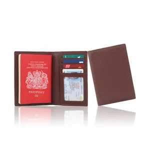 批发皮革护照夹旅行卡夹rfid超薄皮革护照套