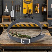 Ceinture en toile noire et cuir pour électricien avec boucle en métal argenté, outils à main