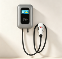 Borne de recharge murale intelligente pour véhicules électriques 22 kW Type 2 32A 3 phases DLB IP55 CE OEM pour la recharge à domicile et commerciale