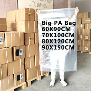 10 pièces PA sac sous vide grande taille Pro sac d'étanchéité 240 microns d'épaisseur lourd forte résistance à l'éclatement PA clair sacs de stockage des aliments