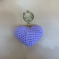 Gantungan Kunci Rajut Desain Anime Bunga Mawar dan Bunga Matahari dari Katun Lembut Buatan Tangan untuk Tas Wanita, Liontin Rajutan, Hadiah Natal
