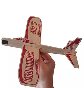 Hot 100% Hecho a mano <span class=keywords><strong>Balsa</strong></span> <span class=keywords><strong>Wood</strong></span> Gliders Juguetes Modelo de madera Kits de avión para niños - Product Image 4