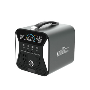 แหล่งจ่ายไฟพกพาสำหรับใช้งานกลางแจ้ง 1000W กำลังสูง 220V แบตเตอรี่ลิเธียมไอออน 300W MPPT ชาร์จพลังงานแสงอาทิตย์แบบ EU สำหรับรถยนต์ ใช้ในกรณีฉุกเฉิน - Product Image 1