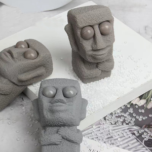 Juguetes de Silicona Personalizados con Forma de Personas de Piedra, Blandos y de Rebote Lento, Divertidos Regalos para Aliviar la Ansiedad, Novedosos Bolas Antiestrés - Product Image 3