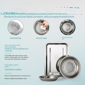 Piring Kultur Jaringan Persegi Berlapis Baja Tahan Karat Labshark, Anti Karat, Tebal, Alat Eksperimen Buatan Cina - Product Image 4