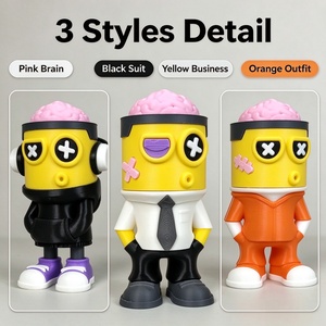 Figurine Cerveau Punk Imprimée en 3D, Jouet Anti-Stress Amusant avec Cerveau Apparent pour Soulager le Stress des Doigts, Ornement Créatif - Product Image 1