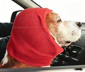 Solid Dog Snood Earmuffs <b>Cat</b> Ear Protector Hoodie for <b>Bathing</b> Drying Grooming Sound Anxiety Relief Headband Wrap for Christmas - Product Image 3