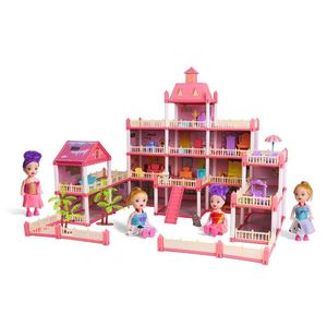 Juguete de Plástico para Armar, Casa de Muñecas, Villa, Casa de Juegos para Niños, Juego de Imitación, Mansión, Villa, Juguete de Cuentos TOYSRUNNER - Product Image 1
