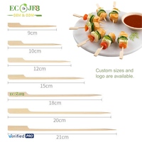 Bâtonnets de garniture jetables en bambou personnalisés de 15 cm, écologiques, pour bar, hôtel, restaurant, traiteur, fournitures de fête