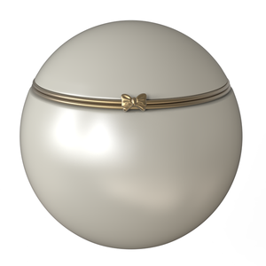 Urna de cremación de cerámica con forma de perla personalizada al por mayor, elegante urna funeraria decorativa de recuerdo de cenizas conmemorativas para seres queridos - Product Image 1