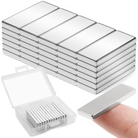Aimants permanents puissants en néodyme rectangulaires N52 N45 N35 pour usage industriel, soudage et pliage, revêtement Ni-Cu-Ni, en stock