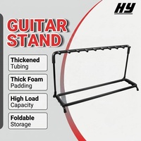 Heavy Duty 9 Slot Guitar Stand Multi Instrument Display Rack for Electric Acoustic Bass Wholesale Oem
