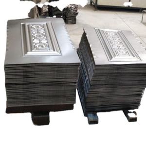 Panneau de porte en métal estampé à <span class=keywords><strong>double</strong></span> battant, tôle de porte en acier estampé - Product Image 4