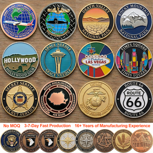 Pièces de monnaie en métal personnalisées par le fabricant, vente en gros, promotionnelles, avec logo de marque personnalisé, émail souple, en vrac, pièces commémoratives, souvenirs d'événements - Product Image 1