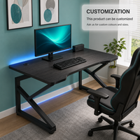 Bureau d'ordinateur avec ensemble de chaise de jeu, table d'étude moderne et minimaliste pour le bureau à domicile