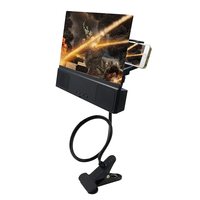 Nouveau Loupe d'écran 3D de 12 pouces avec support de bureau HD, amplificateur d'écran de téléphone portable avec haut-parleur, loupe d'écran 3D