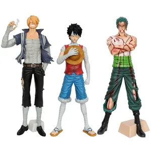 3 Stijl Anime Boxed Speelgoed Een Pop Stuk Sanji Zoro Luffy Actiefiguren