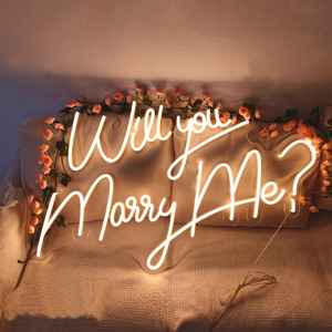 Will You Marry Me Propuesta de matrimonio Decoración LED Luz de neón Decoración de feliz cumpleaños Escena DE BODA ligera - Product Image 4